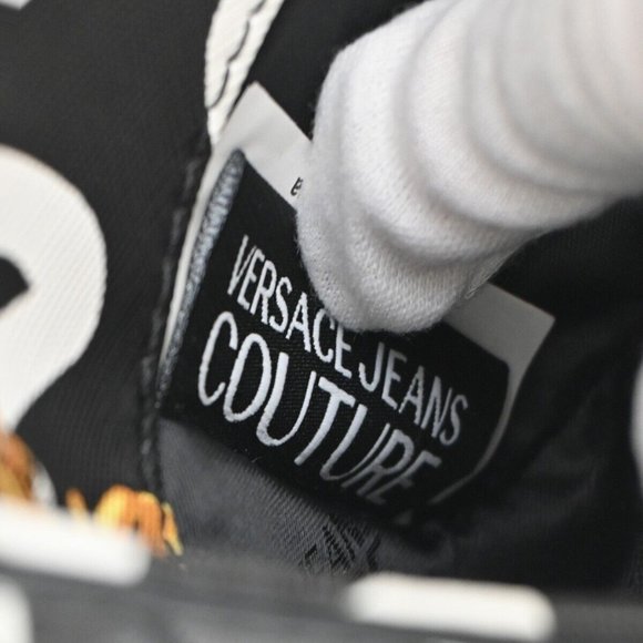 VERSACE GIANNI COUTURE Logo Chain Mini Shoulder Bag PVC Leather Gold 73RJ371 - Picture 15 of 15